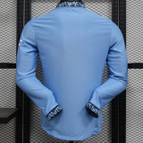 2024-25 Man City Home Long Sleeve Player Version Soccer Jersey (长袖球员)