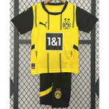 2024-25 Dortmund Home Kids Soccer Jersey
