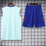 2024-25 Spain Light blue Tank top and shorts suit