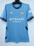 2024-25 Man City Home Player Version Soccer Jersey