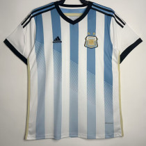 2014 Argentina Home Retro Soccer Jersey