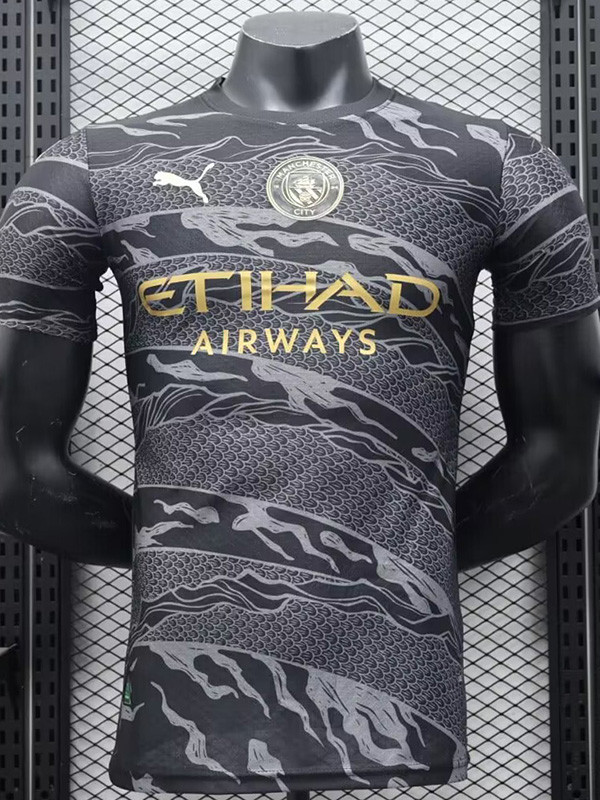 2024 Man City Black Edition Player Version Soccer Jersey