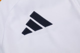 2024-25 RMA White Half Pull Tracksuit (半拉链)