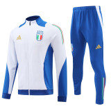 2024-25 Italy White Jacket Tracksuit