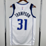 2022-23 Dallas Mavericks THOMPSON #31 White Home Top Quality Hot Pressing NBA Jersey