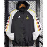 2024-25 Argentina Black Windbreaker (白袖)