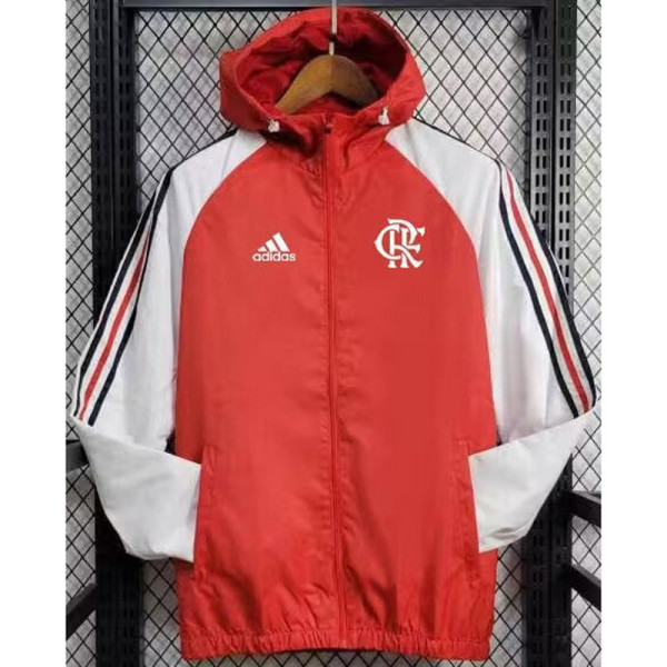 2024-25 Flamengo Red Windbreaker (白袖)