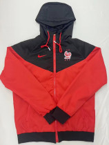 2024-25 France Red Black Windbreaker