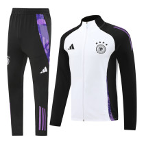 2024-25 Germany Black White Jacket Tracksuit #02