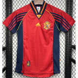 1998 Spain Home Retro Soccer Jersey