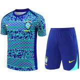 2024-25 Brazil Fancy blue Training Short Suit