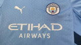 2024-25 Man City Home Kids Player Version Soccer Jersey (球员童装)