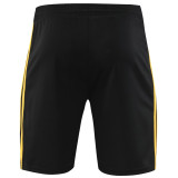 2024-25 RMA Black Training Shorts Pants (黄边）