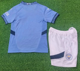 2024-25 Man City Home Kids Player Version Soccer Jersey (球员童装)
