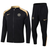 2024-25 PSG Black Jacket Tracksuit