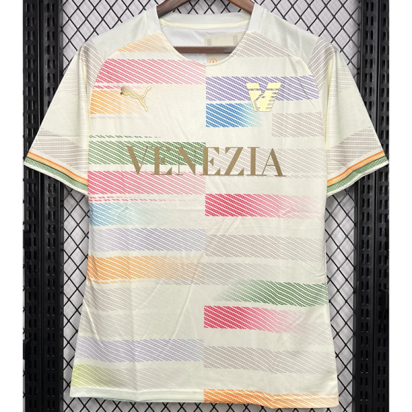 2024 Venezia White Pink Special Edition Fans Soccer Jersey