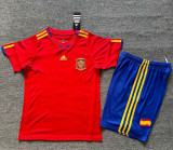 2010 Spain Home Kids Retro Soccer Jersey