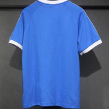 2024 Italy Blue Casual Retro Edition T-Shirts (Pure Cotton)