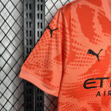 2024-25 Man City Red Orange Goalkeeper Fans Soccer Jersey