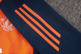 2024-25 Man Utd Orange Half Pull Tracksuit (半拉链)