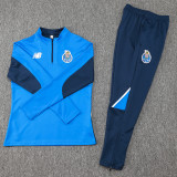 2024-25 Porto Fancy blue Half Pull Tracksuit (半拉链)