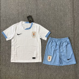 2024-25 Uruguay Away Kids Soccer Jersey