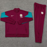 2024-25 PSG Dark red Jacket Tracksuit