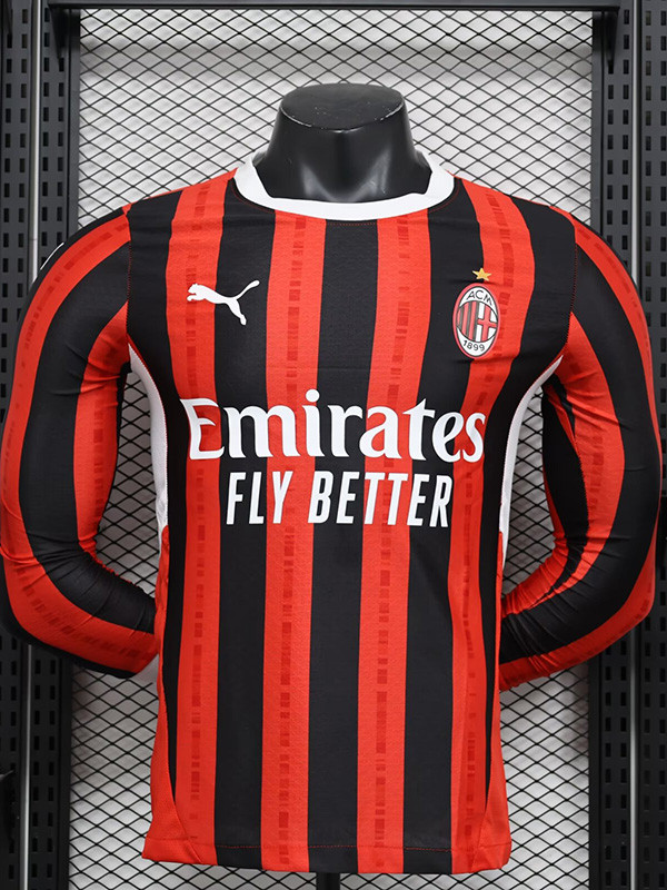 2024-25 ACM Home Long Sleeve Player Version Soccer Jersey (长袖球员)