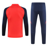 2024-25 Man Utd Red Kids Half Pull Tracksuit (童装)(半拉链)