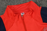 2024-25 Man Utd Red Kids Half Pull Tracksuit (童装)(半拉链)