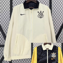 2024-25 Corinthians khaki & Black Double Sided Windbreaker (双面风衣)