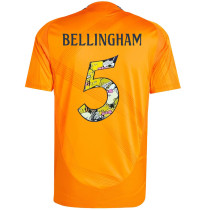 2024-25 RMA Away Print Cartoon Number #5 BELLINGHAM Fans Soccer Jersey