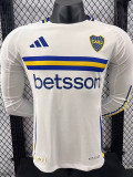 2024-25 Boca Juniors Away Long Sleeve Player Version Soccer Jersey (长袖球员)