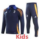 2024-25 JUV Royal blue Kids Half Pull Tracksuit (童装)(半拉链)