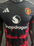 2024-25 Man Utd Black Red Special Edition Player Version Soccer Jersey