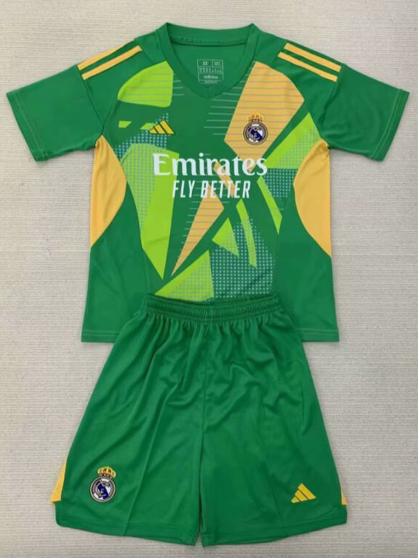 2024-25 RMA Green GoalKeeper Kids Soccer Jersey