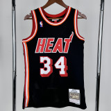 2013-2014 HEAT WADE #34 Black Retro Top Quality Hot Pressin g NBA Jersey