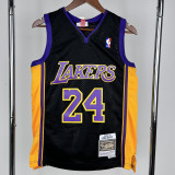 2009-2010 LAKERS BRYANT #24 Black Retro Top Quality Hot Pressing NBA Jersey