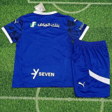 2024-25 Al-Hilal Home Kids Soccer Jersey