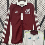 2024-25 Mexico Red & White Double Sided Windbreaker (双面风衣)(刺绣)