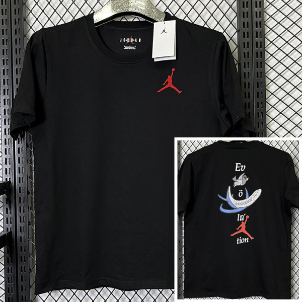 T274 Jordan Black High Quality Casual T-Shirt