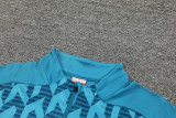 2024-25 Marseille Lake blue Half Pull Tracksuit (半拉链)(金标)