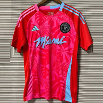 2024-25 Inter Miami Red Special Edition Fans Soccer Jersey (红树叶)
