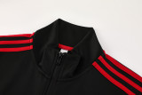 2024-25 Man Utd Black Jacket Tracksuit #01