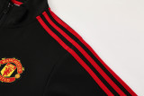 2024-25 Man Utd Black Jacket Tracksuit #01