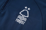 2024-25 Nottingham Forest Royal blue Half Pull Tracksuit (半拉链)