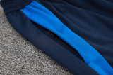 2024-25 Italy Royal blue Hoodie Half Pull Tracksuit #F597半拉连帽