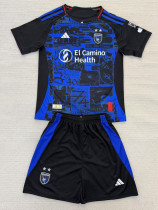 2025-26 San Jose Earthquakes Home Kids Soccer Jersey (带章)