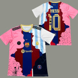 2025-26 MESSI #10 Special Edition Fans Soccer Jersey (右粉色)