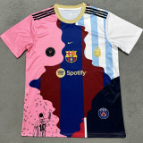 2025-26 MESSI #10 Special Edition Fans Soccer Jersey (右粉色)